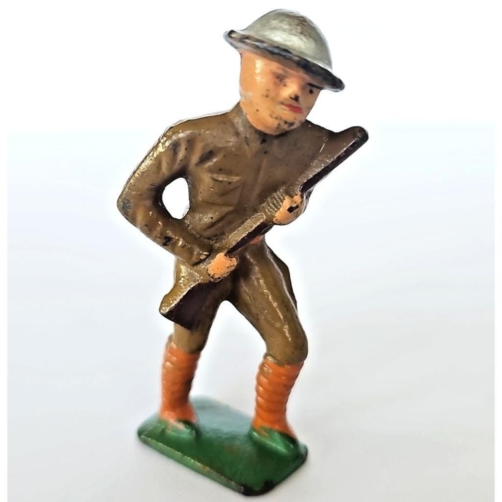 Vintage Barclay‎ Lead Toy Soldier Military Infantry Figure 3 Inch Collectible